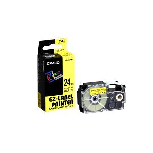 Casio Label IT Tape 24mm Black/Yellow Casio Label IT Tape 24mm Black/Yellow