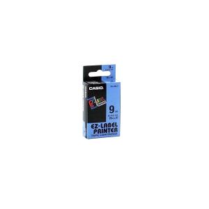 Casio Label IT Tape 9mm Black/Blue Casio Label IT Tape 9mm Black/Blue