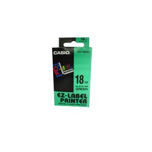 Casio Label IT Tape 18mm Black/Green