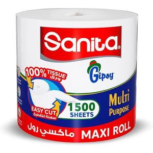 Sanita Gipsy Maxi Roll 1500 Sheets White Sanita Gipsy Maxi Roll 1500 Sheets White