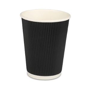 Hot Paper Cup 8/9 Oz 3 Ply P/k 25 Black