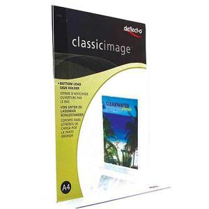 Deflecto Classic Image Stand-Up Sign Holder (T-Style) A4 - Portrait