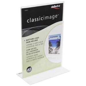 ClassicImage Stand-up Sign Holder (T-style) A5