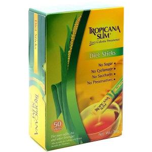 Tropicana Slim Sugar Zero Calorie Sweetener 50 Sachets 75g