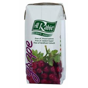 Al Rabie Grap Juice Sugar Free 18x185ml