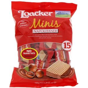 Loacker Classic Minis Napolitaner With Hazelnut Bag 150g Loacker Classic Minis Napolitaner With Hazelnut Bag 150g