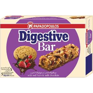 Papadopouls Digestive Bar Red Fruits And Choco Chocolate Milk Coated Base 5x28g Papadopouls Digestive Bar Red Fruits And Choco Chocolate Milk Coated Base 5x28g