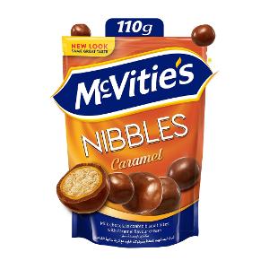 McVitie's digestive Nibbles Caramel Biscuits Balls 7 Bags x 110g
