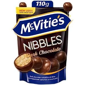 McVitie's digestive Nibbles Dark Chocolate Biscuits Balls 7 Bags x 110g
