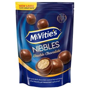 McVitie's digestive Nibbles Double Chocolate Biscuits Balls 7 Bags x 110g