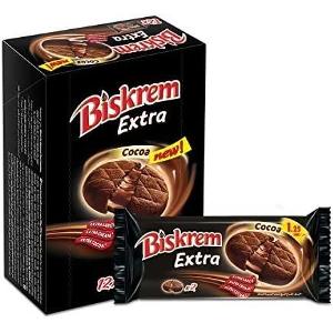 ULKER Biskrem Extra Cocoa Cream Filled Biscuits 12 x 35g
