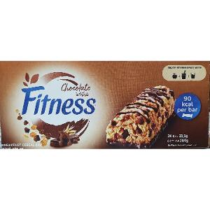 Nestle Fitness Chocolate Breakfast Cereal Bar 24 x 23.5g Nestle Fitness Chocolate Breakfast Cereal Bar 24 x 23.5g