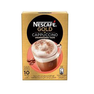 Nescafe Gold Cappuccino Unsweetened Taste 10x14.2g