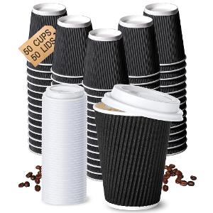 4M Hot Paper Cup 12 Oz With Cover Box/500 Pcs 4M Hot Paper Cup 12 Oz With Cover Box/500 Pcs