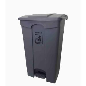 Waste Bin With Step-On Cover Middle Opening 120 Liters