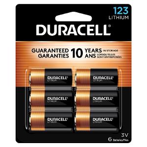 Duracell Lithium Battery 3V CR123 Pack/6 Pcs CR17345 Duracell Lithium Battery 3V CR123 Pack/6 Pcs CR17345