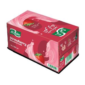 Al Rabie Strawberry Flavoured Milk 18x185ml Al Rabie Strawberry Flavoured Milk 18x185ml