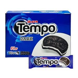 ULKER Tempo Dark Cocoa Biscuits With Vanilla Cream 12 x 36g ULKER Tempo Dark Cocoa Biscuits With Vanilla Cream 12 x 36g