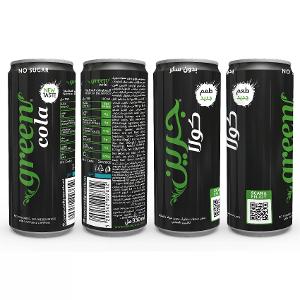 Green Cola Carbonated No Sugar 330ml 6/can Green Cola Carbonated No Sugar 330ml 6/can