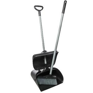 Plastic Black Lobby Dust Pan With Brush Set Plastic Black Lobby Dust Pan With Brush Set