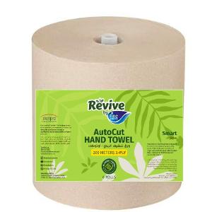 Fine Solution Auto-Cut Hand Towel Rolls Smart 200mtr Box of 6 1 Ply Revive Fine Solution Auto-Cut Hand Towel Rolls Smart 200mtr Box of 6 1 Ply Revive
