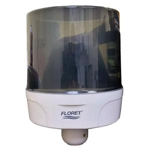 Floret Manual Central Pull Maxi Roll Tissue Dispenser Round Shape Black Floret Manual Central Pull Maxi Roll Tissue Dispenser Round Shape Black