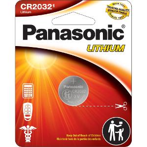 Panasonic CR2032 Lithium 3V Battery Pack of 1 Panasonic CR2032 Lithium 3V Battery Pack of 1