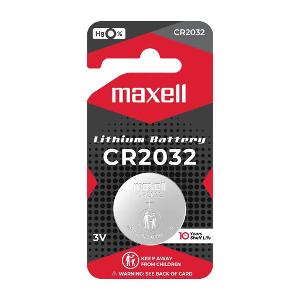 Maxell CR2032 Lithium 3V Battery Pack of 1 Maxell CR2032 Lithium 3V Battery Pack of 1