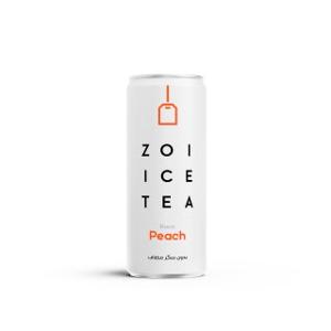 ZOI Ice Tea, Peach Zero Sugar 320ml 24/can ZOI Ice Tea, Peach Zero Sugar 320ml 24/can