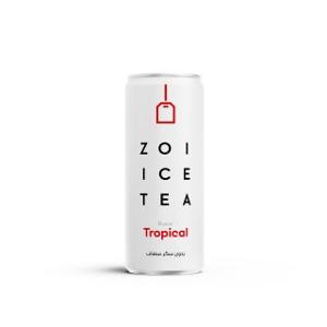ZOI Ice Tea, Tropical Zero Sugar 320ml 24/can ZOI Ice Tea, Tropical Zero Sugar 320ml 24/can