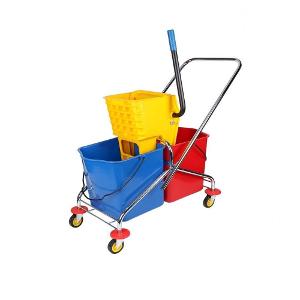 Swingtop Wringer Double Bucket Capacity: 25 + 25 Ltr Mop Cleaning Trolley 50L Swingtop Wringer Double Bucket Capacity: 25 + 25 Ltr Mop Cleaning Trolley 50L