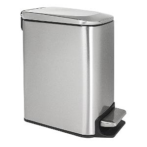 EKO Stainless Steel Heavy Duty Brushed Fingerprint Proof STEP-ON Waste Basket 20L EKO Stainless Steel Heavy Duty Brushed Fingerprint Proof STEP-ON Waste Basket 20L