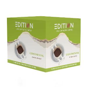 EDITION Dark Roast Drip Ground Coffee Continental Blend - 10 Sachets 100g EDITION Dark Roast Drip Ground Coffee Continental Blend - 10 Sachets 100g