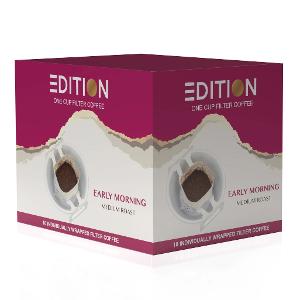 EDITION Medium Roast Drip Ground Coffee Early Morning Blend - 10 Sachets 100g EDITION Medium Roast Drip Ground Coffee Early Morning Blend - 10 Sachets 100g