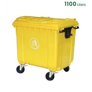 Heavy Duty Trash Bin 1100 Liter with Four Wheels 102cm x 133cm x 120cm Heavy Duty Trash Bin 1100 Liter with Four Wheels 102cm x 133cm x 120cm