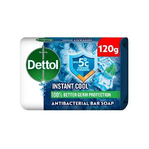 Dettol Antibacterial Soap Bar Instant Cool 120G Dettol Antibacterial Soap Bar Instant Cool 120G
