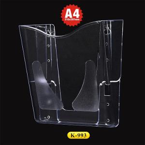 Wall Mounted A4 size single-clear Literature Holder Wall Mounted A4 size single-clear Literature Holder