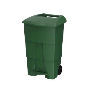 Waste Bin With Step-On Cover 100 Liters W/Wheels Waste Bin With Step-On Cover 100 Liters W/Wheels