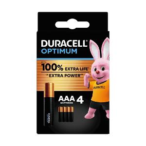 Duracell Optimum Alkaline Battery 1.5V AAA 4/Pack Duracell Optimum Alkaline Battery 1.5V AAA 4/Pack