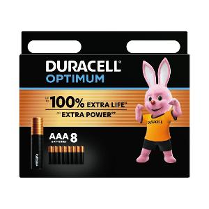 Duracell Optimum Alkaline Battery 1.5V AAA 8/Pack Duracell Optimum Alkaline Battery 1.5V AAA 8/Pack