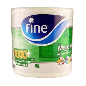 Fine Hand Towel Mega Roll 1000 Sheets 1Ply Box Of 6 Fine Hand Towel Mega Roll 1000 Sheets 1Ply Box Of 6