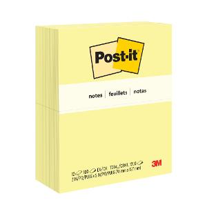 3M Yellow Stick Notes 3" x 5" 3M Yellow Stick Notes 3" x 5"