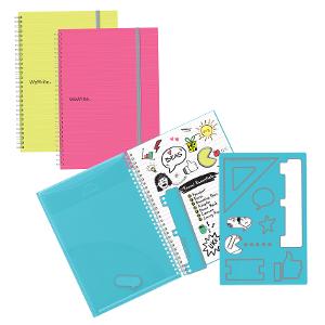 Foldermate Spiral Notebook 80g 70 Sheets B5 with Tool Pad