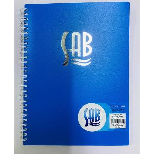 SAB Spiral Notebook 70g 100 Sheets Size 250x180mm Assorted Colors