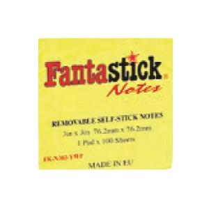 Fantastick Removable Self Stick Note 3x3