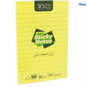Roco Neon Lined Self Stick Notes Size 98 x 150mm (4x6) 100 Sheets Roco Neon Lined Self Stick Notes Size 98 x 150mm (4x6) 100 Sheets