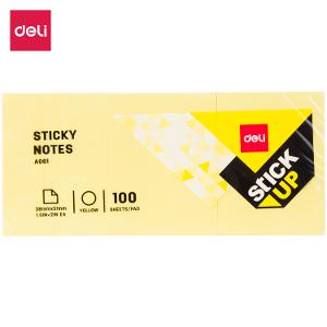 Deli Yellow Sticky Note 100 Sheets Size (1.5"x2") 38.1mm x 50.8mm 12/Pack A00153 Deli Yellow Sticky Note 100 Sheets Size (1.5"x2") 38.1mm x 50.8mm 12/Pack A00153