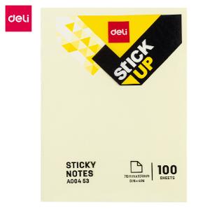 Deli Yellow Sticky Note 100 Sheets Size (3"x4") 76mm x 101mm 12/Pack A00453 Deli Yellow Sticky Note 100 Sheets Size (3"x4") 76mm x 101mm 12/Pack A00453