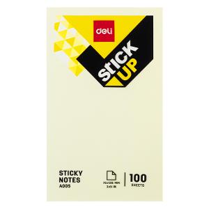 Deli Yellow Sticky Note 100 Sheets Size (3"x5") 76mm x 126mm 12/Pack A00553 Deli Yellow Sticky Note 100 Sheets Size (3"x5") 76mm x 126mm 12/Pack A00553