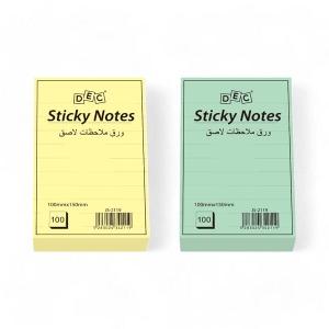 DEC Lined Notes pastel yellow、pink、green、bl ue、white 100*150mm 100sheets(You can choose 2 colors) DEC Lined Notes pastel yellow、pink、green、bl ue、white 100*150mm 100sheets(You can choose 2 colors)